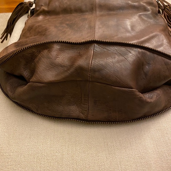 ALL SAINTS brown leather bag - Picture 9 of 14